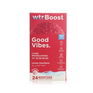 WTR Boost Good Vibes, Lychee & Rose - 24 Effervescent Boosters